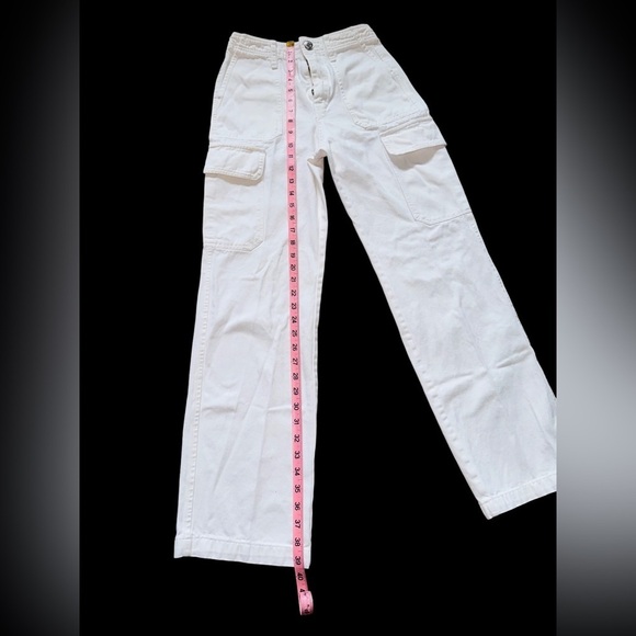 ZARA MID-RISE TWILL CARGOS - Picture 3 of 4